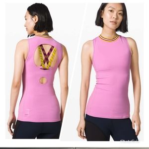 NWT limited edition Lululemon x Roksanda pink tank with cutout back detail- COPY